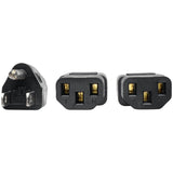 Eaton Tripp Lite Series Y Splitter Power Cable, NEMA 5-15P to 2x C13 - 10A, 125V, 18 AWG, 6 ft. (1.83 m), Black