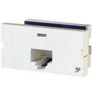 Ortronics Series II, One-port Clarity 5E T568A/B, 180 Degree, Fog White