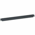 Middle Atlantic 1RU Blank Rack Panel - Steel and Flanged Blank Panel - Flat Black Powder Coat