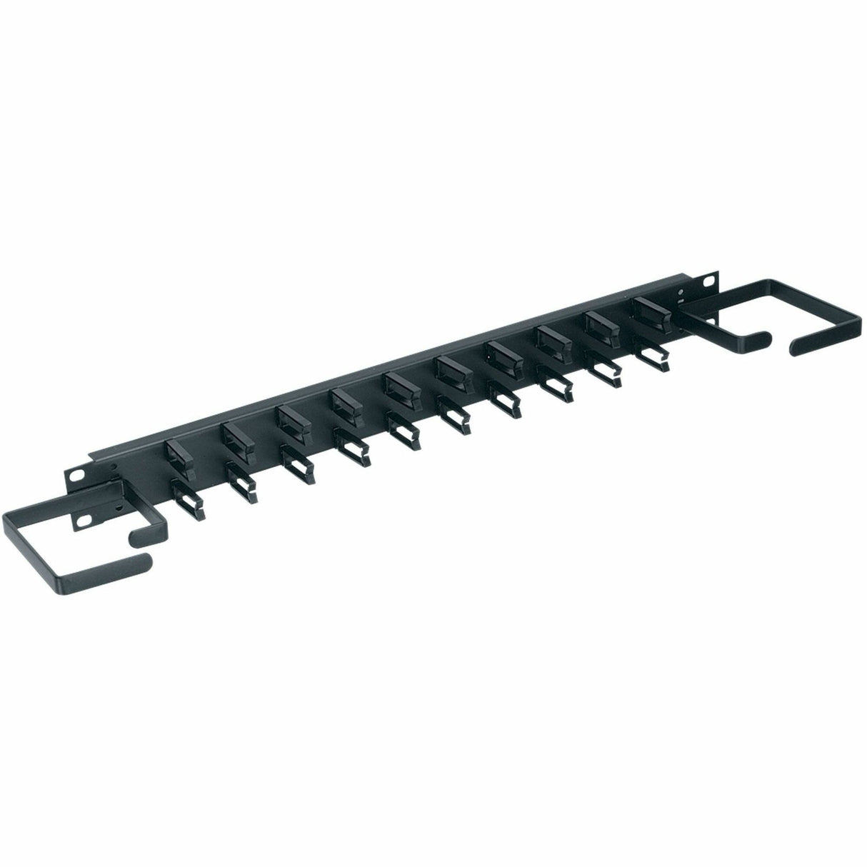 Middle Atlantic 1RU D-Ring Horizontal Rack Cable Manager with Cable Clips