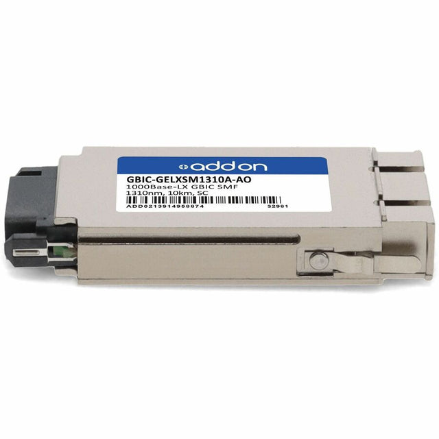 AddOn HP GBIC-GELXSM1310A Compatible TAA Compliant 1000Base-LX GBIC Transceiver (SMF, 1310nm, 10km, SC)