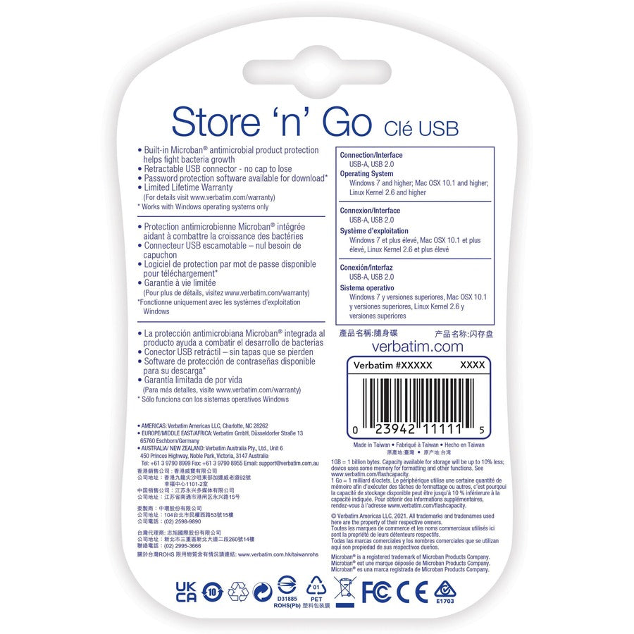 64GB Store 'n' Go&reg; USB Flash Drive - Red