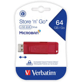 64GB Store 'n' Go&reg; USB Flash Drive - Red