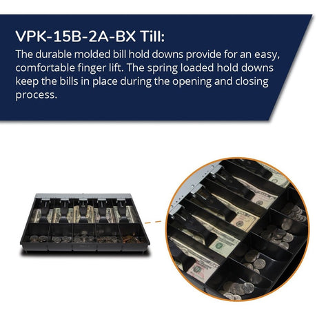 apg&reg; Cash Drawer VPK-15B-2A-BX Till