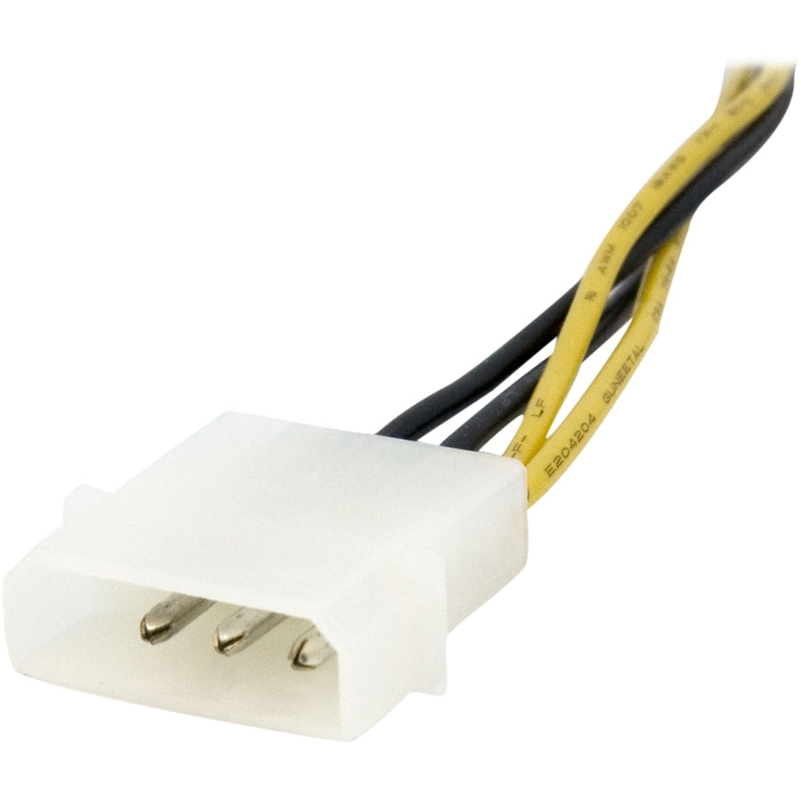 StarTech.com 6in 4 Pin to 8 Pin EPS Power Adapter with LP4 - F/M