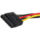 StarTech.com 6in SATA Power Y Splitter Cable Adapter