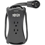 Eaton Tripp Lite Series Protect It! 3-Outlet Travel-Size Surge Protector - 5-15R Outlets, 2 USB Ports, 5-15P Input, 1050 Joules, Black