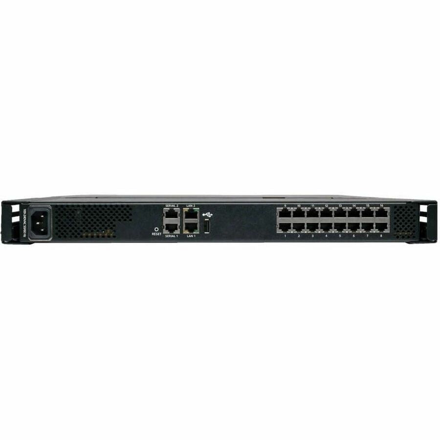 Eaton Tripp Lite Series NetCommander 16-Port Cat5 KVM over IP Switch - 19 in. LCD, 1 Remote + 1 Local User, 1U Rack-Mount, TAA