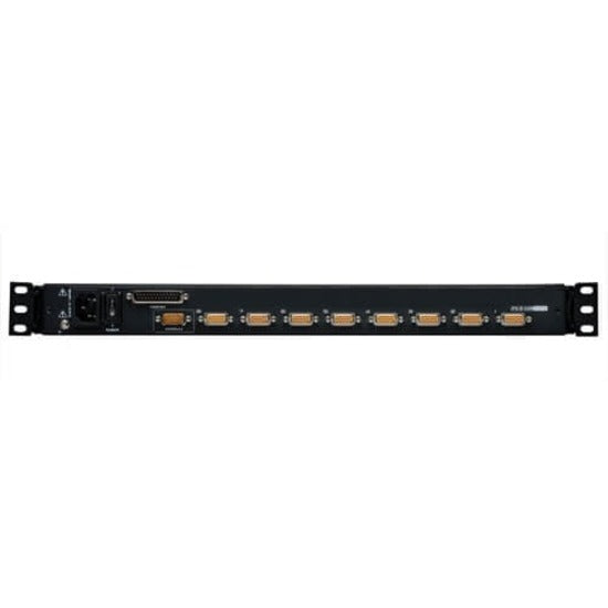 Eaton Tripp Lite Series NetDirector 8-Port 1U Rack-Mount Console KVM Switch with 19-in. LCD + 8 PS2/USB Combo Cables, TAA