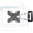 Atdec TH full motion wall mount - Loads up to 55lb - VESA up to 200x200