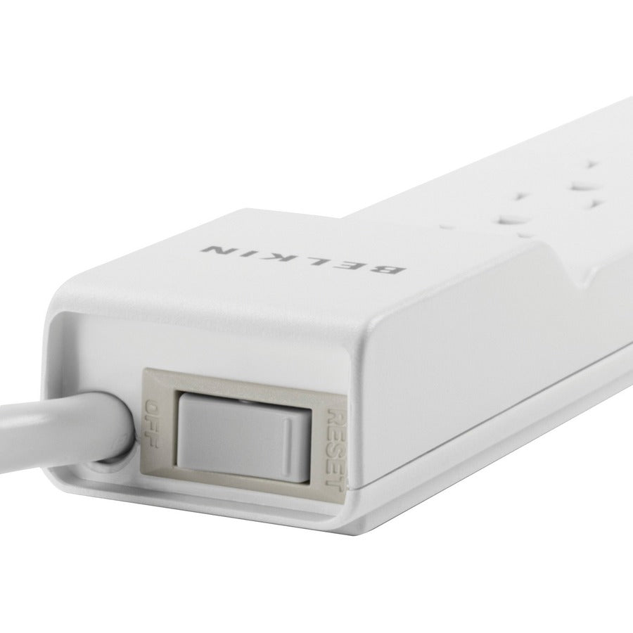 Belkin 6 Outlet Power Strip Surge Protector with 6ft Power Cord - 720 Joules - White