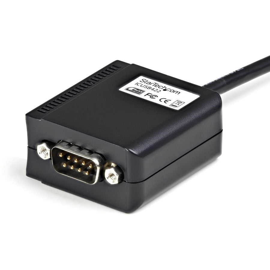 StarTech.com 6ft (1.8m) 1-Port Professional RS422/485 USB Serial Cable Adapter with COM Retention, USB to RS422 Adapter - TAA