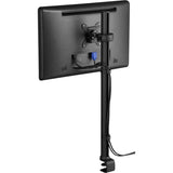 Atdec 29.5in pole desk mount with one display head - Loads up to 26.5lb - VESA 75x75, 100x100