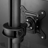 Atdec 29.5in pole desk mount with one display head - Loads up to 26.5lb - VESA 75x75, 100x100