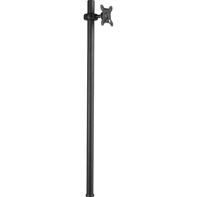 Atdec 45.25in pole desk mount with one display head - Loads up to 26.5lb - VESA 75x75, 100x100
