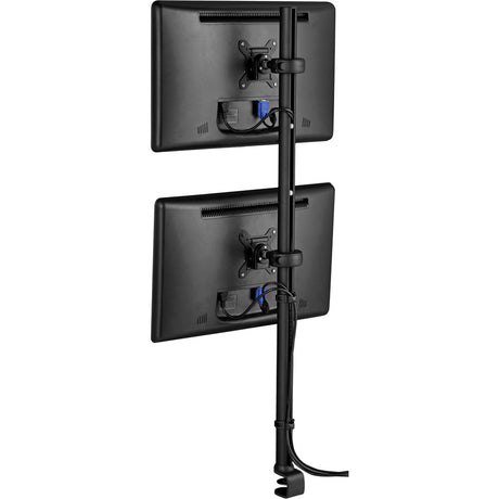 Atdec 45.25in pole desk mount with one display head - Loads up to 26.5lb - VESA 75x75, 100x100