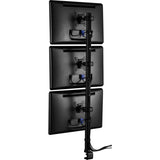 Atdec 45.25in pole desk mount with one display head - Loads up to 26.5lb - VESA 75x75, 100x100