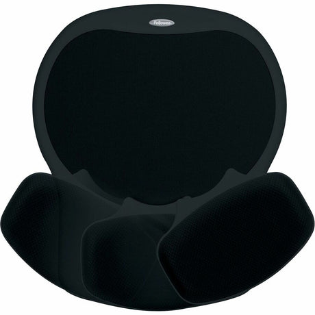 Fellowes&reg; Easy Glide Gel Mouse Pad Wrist Rest - Black (93730)