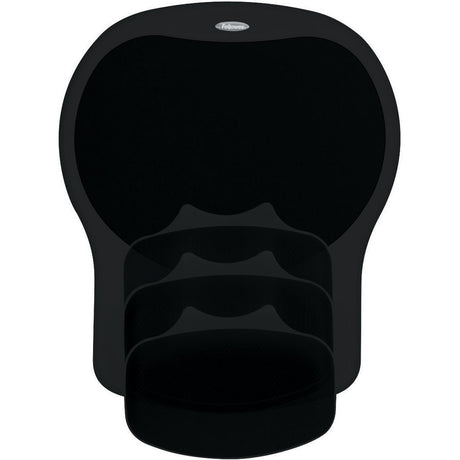 Fellowes&reg; Easy Glide Gel Mouse Pad Wrist Rest - Black (93730)