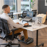 Fellowes&reg; Easy Glide Gel Mouse Pad Wrist Rest - Black (93730)