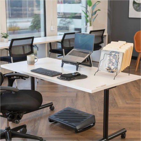 Fellowes&reg; Easy Glide Gel Mouse Pad Wrist Rest - Black (93730)