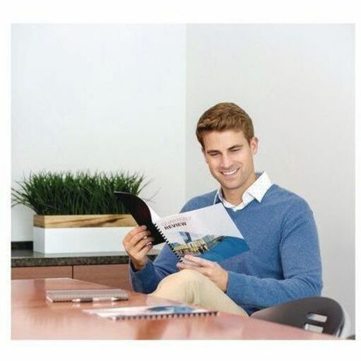 Fellowes Plastic Combs - Round 5/8" 120 sheets Navy 100 pk