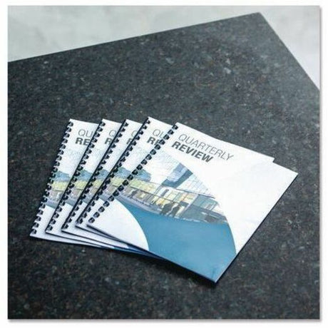 Fellowes Plastic Combs - Round Back 3/4" 150 sheets Navy 100 pk