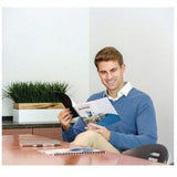 Fellowes Plastic Combs - Round Back, 1/4" 20 sheets Navy 100 pk