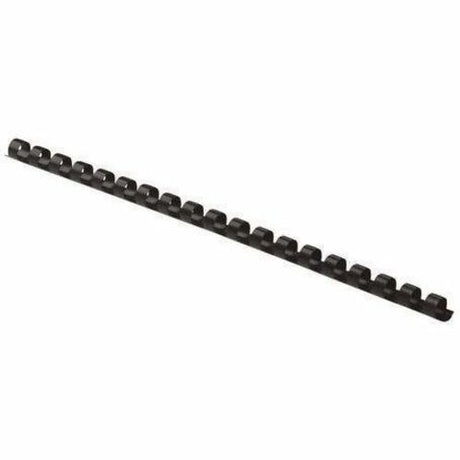 Fellowes Plastic Combs - Round Back, 1/4" 20 sheets Navy 100 pk