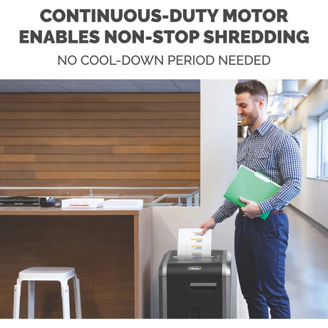 Fellowes&reg; 225Ci Paper Shredder | 100% Jam Proof, 22-Sheet, Cross-Cut Security, Commercial Grade | 3825001 Model, Black