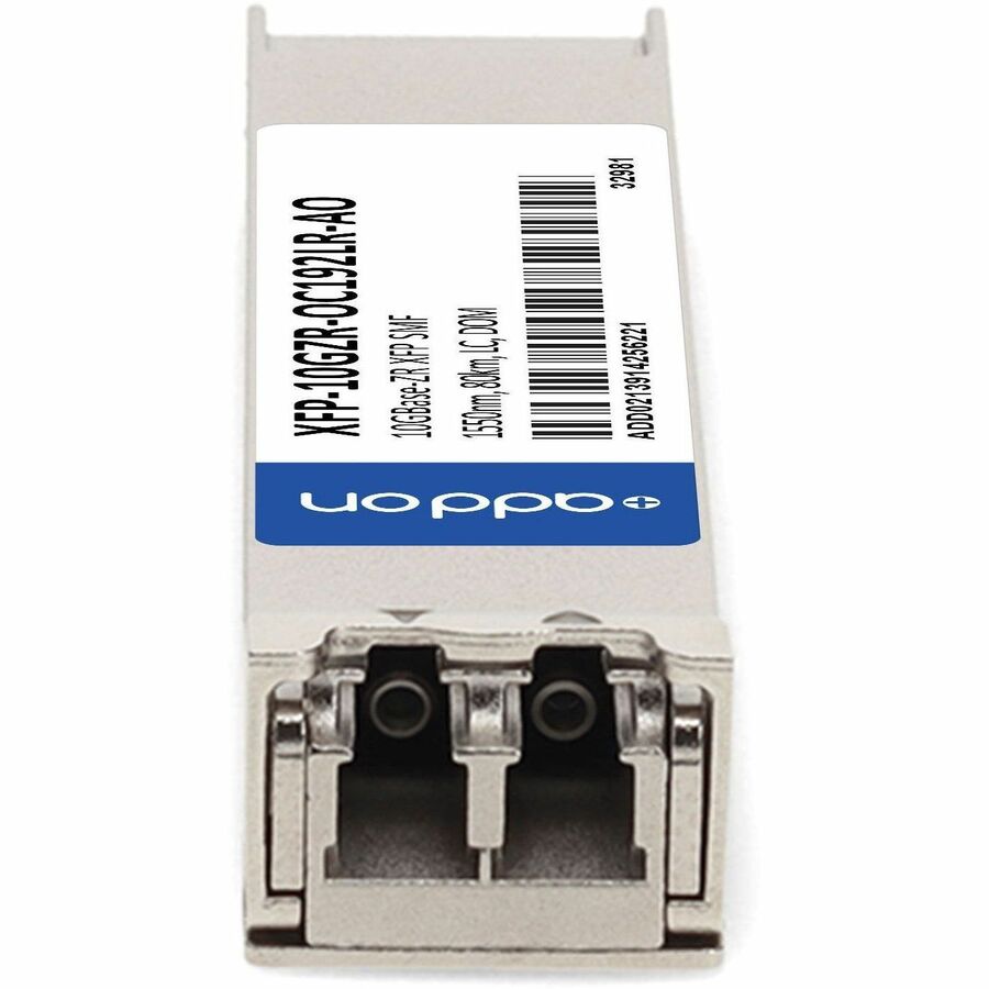 AddOn Cisco XFP-10GZR-OC192LR Compatible TAA Compliant 10GBase-ZR XFP Transceiver (SMF, 1550nm, 80km, LC, DOM)