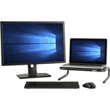 Allsop Metal Art Jr. Monitor Stand 14-Inch Wide Platform - Pearl Black (30165)