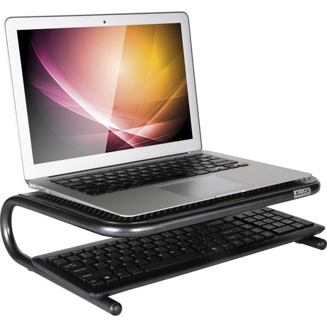 Allsop Metal Art Jr. Monitor Stand 14-Inch Wide Platform - Pearl Black (30165)