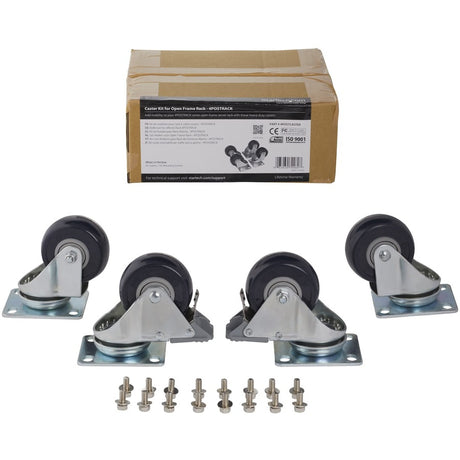 StarTech.com Caster Kit for Open Frame Rack