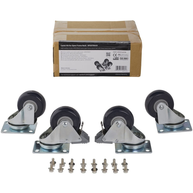 StarTech.com Caster Kit for Open Frame Rack