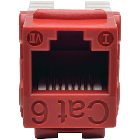 Eaton Tripp Lite Series Cat6/Cat5e 110 Style Punch Down Keystone Jack - Red, TAA