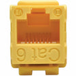 Eaton Tripp Lite Series Cat6/Cat5e 110 Style Punch Down Keystone Jack - Yellow, TAA