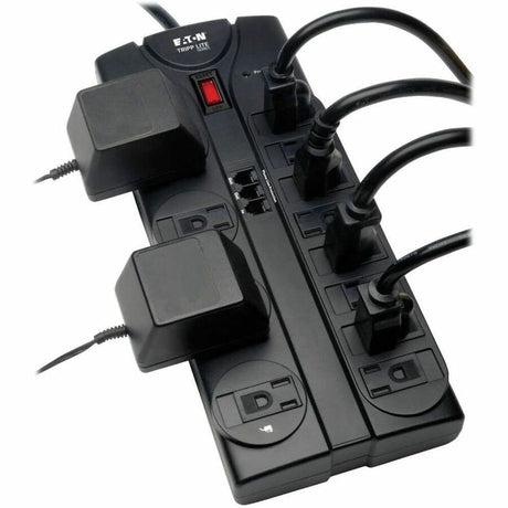 Eaton Tripp Lite Series Protect It! 12-Outlet Surge Protector, 8 ft. (2.43 m) Cord, 2160 Joules, Tel/Modem Protection
