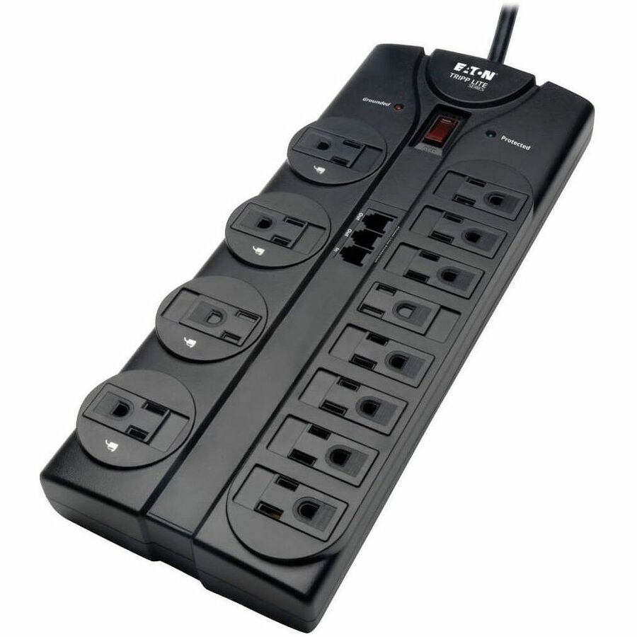 Eaton Tripp Lite Series Protect It! 12-Outlet Surge Protector, 8 ft. (2.43 m) Cord, 2160 Joules, Tel/Modem Protection