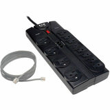 Eaton Tripp Lite Series Protect It! 12-Outlet Surge Protector, 8 ft. (2.43 m) Cord, 2160 Joules, Tel/Modem Protection