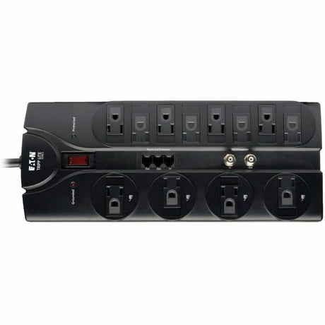 Eaton Tripp Lite Series Protect It! 12-Outlet Surge Protector, 8 ft. (2.43 m) Cord, 2880 Joules, Tel/Modem/Coaxial Protection