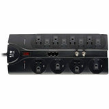Eaton Tripp Lite Series Protect It! 12-Outlet Surge Protector, 8 ft. (2.43 m) Cord, 2880 Joules, Tel/Modem/Coaxial Protection
