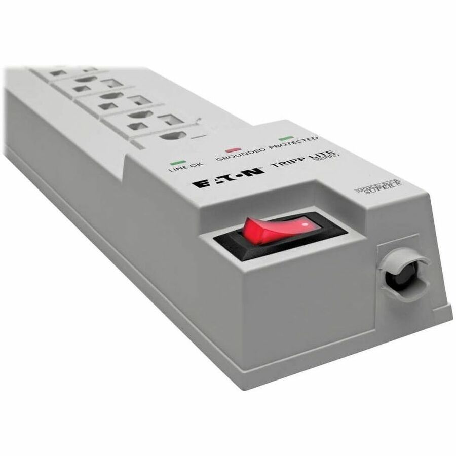 Eaton Tripp Lite Series Protect It! 8-Outlet Home Computer Surge Protector, 8 ft. (2.43 m) Cord, 1080 Joules, Space-Saving Plug