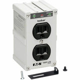 Eaton Tripp Lite Series Isobar 2-Outlet Surge Protector, Direct Plug-In, 1410 Joules, Diagnostic LEDs, Metal Housing