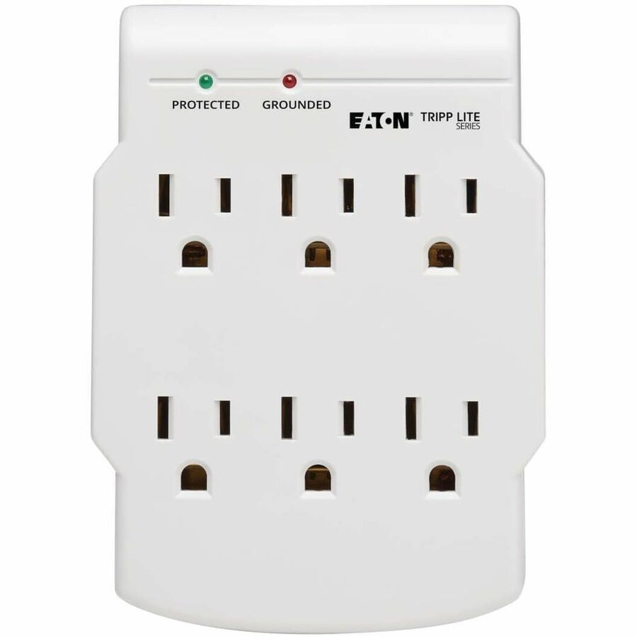 Eaton Tripp Lite Series Protect It! 6-Outlet Low-Profile Surge Protector, Direct Plug-In, 750 Joules, Diagnostic LED