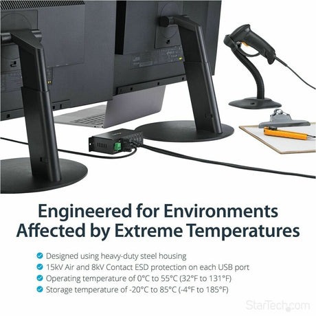StarTech.com Mountable Rugged Industrial 7 Port USB 2.0 Hub