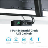 StarTech.com Mountable Rugged Industrial 7 Port USB 2.0 Hub