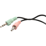 Connectland Stereo PC Headphone with In-line Contrlol and Microphone