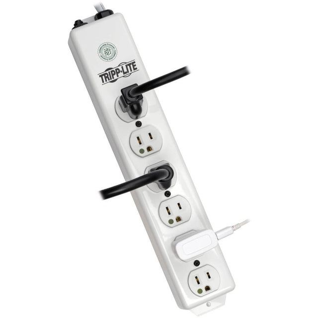 Eaton Tripp Lite Series Safe-IT UL 1363 Medical-Grade Power Strip, 6x Hospital-Grade Outlets, Antimicrobial, 15 ft. (4.57 m) Cord
