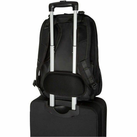 Targus Spruce EcoSmart TBB019US Carrying Case (Backpack) for 17" Notebook - Black, Green - TAA Compliant